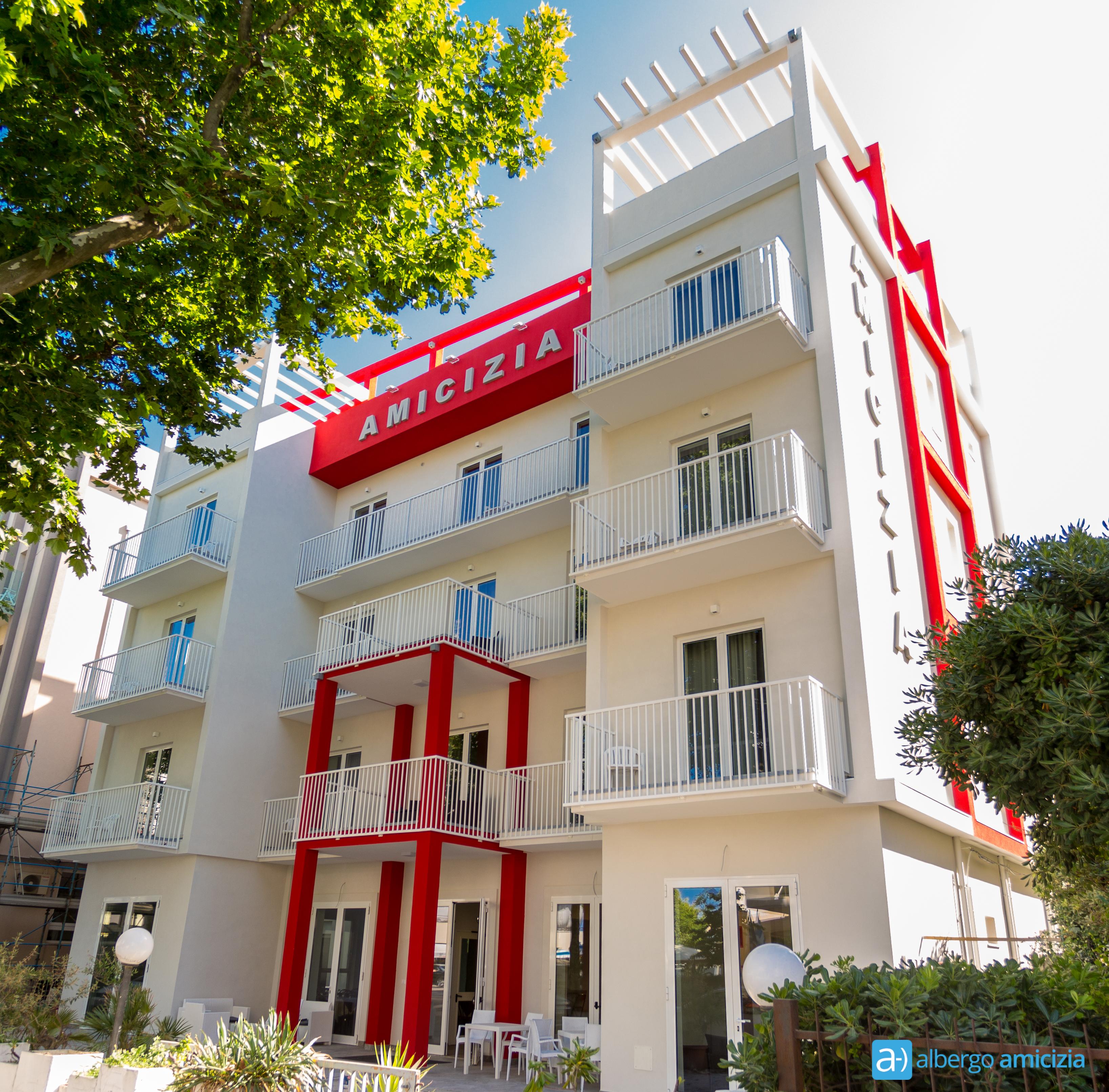 Hotel Amicizia Rímini Exterior foto